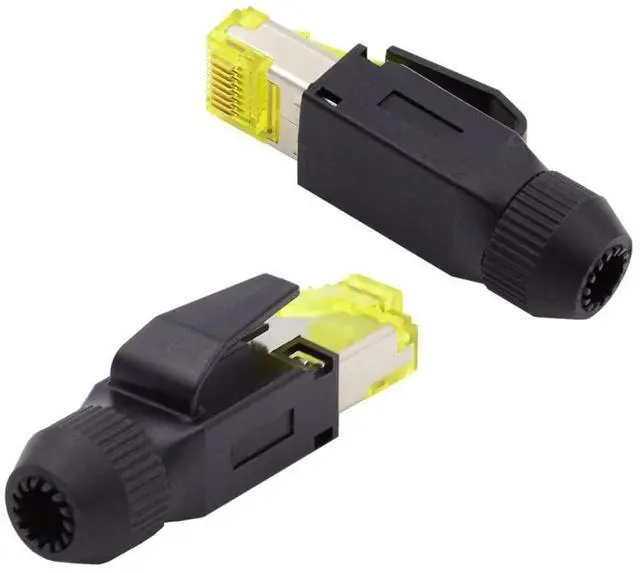 Main image of RJ45 CAT5/CAT6/CAT7 Shield Plug Connector 8P8C for Industrial Network Ethernet Patch Cord 2Pcs/Set