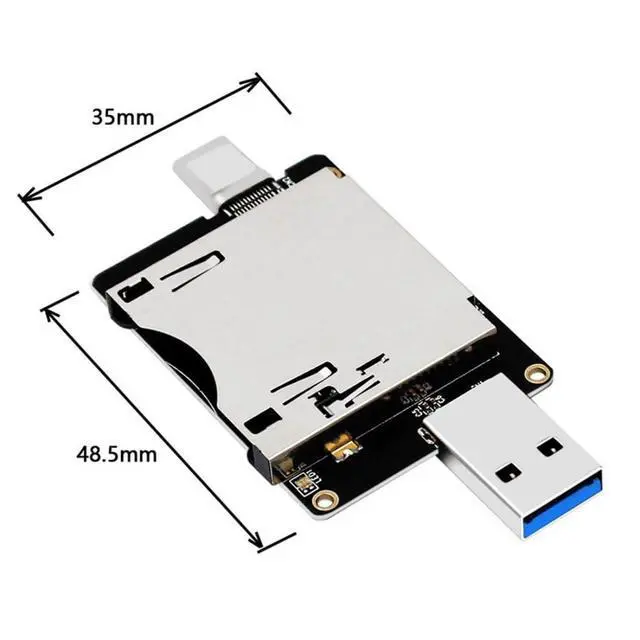 Alt view image 6 of 7 - USB 3.1 Gen 2 10Gbps CF Express Type B Memory Card Reader to USB 3.0/USB C Adapter