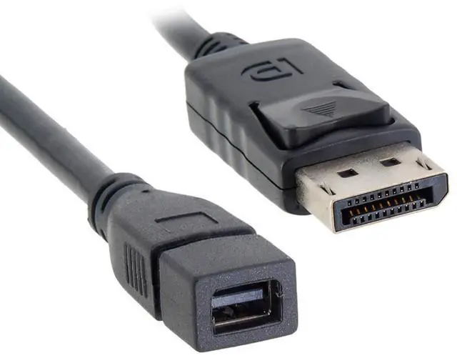 Main image of DP DisplayPort Male to Mini DP DisplayPort Female Cable 4K 60hz for Displays HDTV Monitor