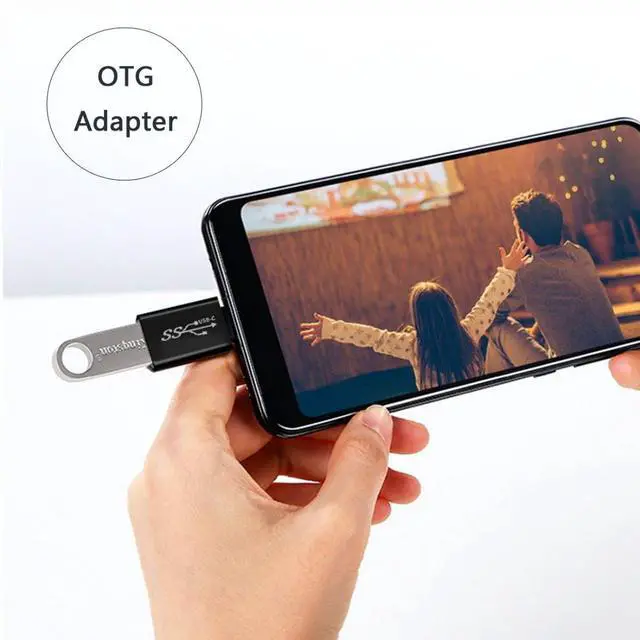 Alt view image 3 of 7 - 4 Pack USB 3.0/3.1 Connector USB 3.0 to USB C 10Gbps OTG Data Charge Converter Adapter