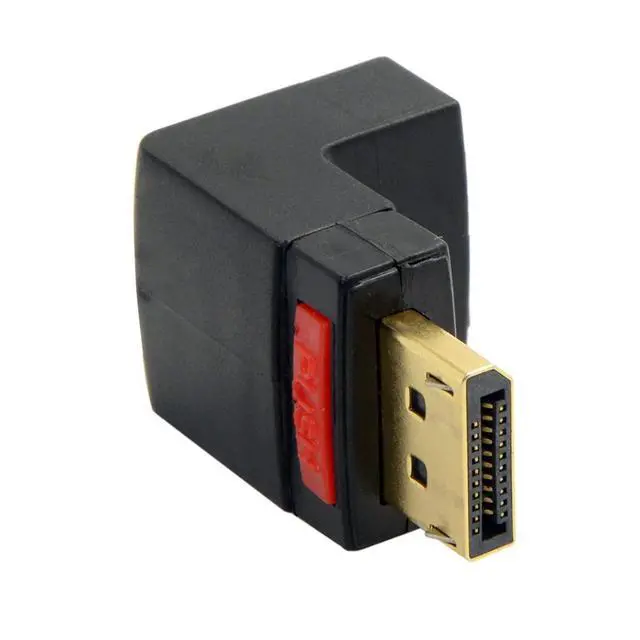 Alt view image 5 of 7 - Up Angled 90 Degree DP DisplayPort Male to Female Extension Adapter 4K 60hz