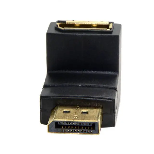Alt view image 7 of 7 - Up Angled 90 Degree DP DisplayPort Male to Female Extension Adapter 4K 60hz
