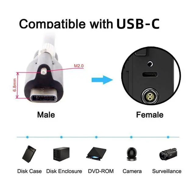 Alt view image 4 of 7 - 3.28FT USB C to C Cable,USB C 90 Degree Right Angled Extension Cable Supports 4K@60Hz 10Gbps Data Transmission and PD65W Fast Charging with Screw Spacing of 6.8/15.0 mm