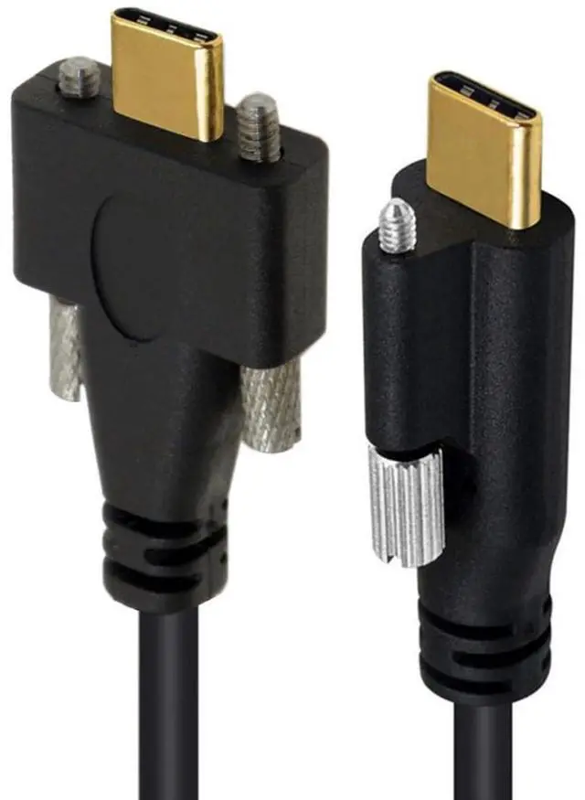 Main image of 3.28FT USB C to C Cable,USB C Male to Male Extension Cable Supports 4K@60Hz 10Gbps Data Transmission and PD65W Fast Charging with Screw Spacing of 6.8/15.0 mm