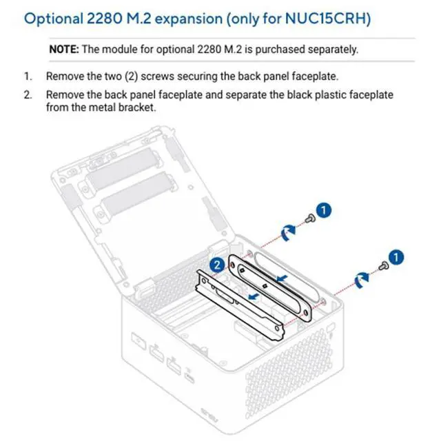 Alt view image 7 of 7 - PCI Express 5.0/4.0 M.2 to NVME/Oculink SFF-8612 Adapter for NUC 15 Pro NUC15CRH Built-in Port Upgrade Expansion Adapter