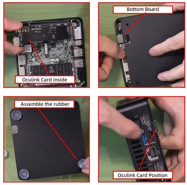 Alt view image 7 of 7 - PCI Express 5.0/4.0 M.2 to NVME/Oculink SFF-8612 Adapter for NUC 15 Pro NUC15CRK Built-in Port Upgrade Expansion Adapter