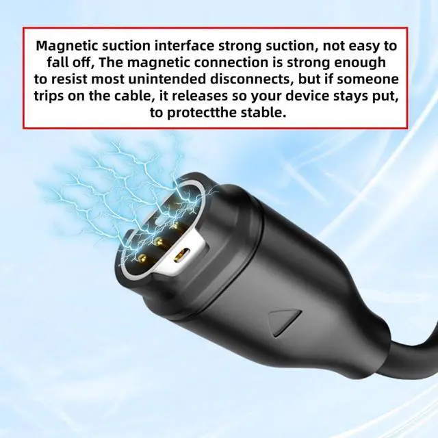 Alt view image 6 of 7 - 2 Pack 2 in 1 USB Charging Cable, USB A/USB C to 2Pin/4Pin 5V1A Magnetic Charging Cable 3.28FT Compatible with Shokz Headphones and Garmin Watch
