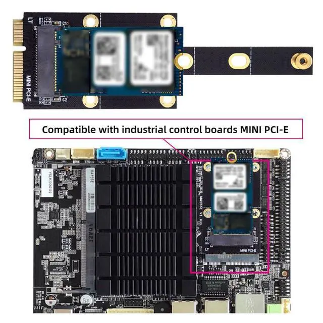 Alt view image 5 of 7 - M.2 NVME SSD to Mini PCI-E Motherboard SSD Expansion Card Adapter for 2230/2242/2260/2280mm(mSATA Interface not Supported)