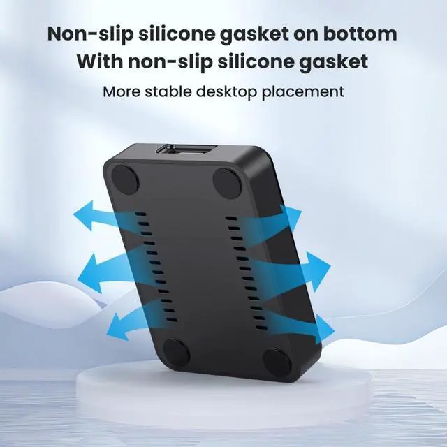 Alt view image 6 of 7 - M.2 NVME/SATA SSD Enclosure Reader,USB 3.0/3.2 Gen 2 10Gbps Desktop M.2 SSD Enclosure Adapter with RTL9210B Chipset