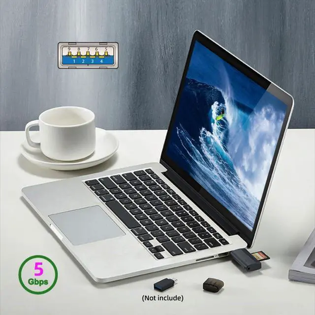 Alt view image 4 of 7 - NM/SD Card Reader, 2-in-1 USB 3.0 Memory Card Reader for Nano Memory Card and SD/SDHC/SDXC/MMC Card