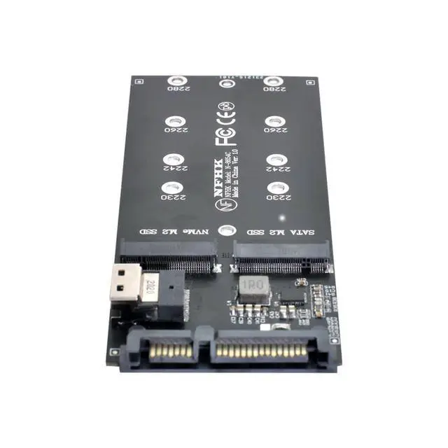 Alt view image 7 of 7 - M.2 NVME to SFF-8654 NGFF SSD to SATA 2 in 1 Combo Adapter with SFF-8654 Cable for Mainboard Internal Expansion (Not Work NVME SSD to SATA)