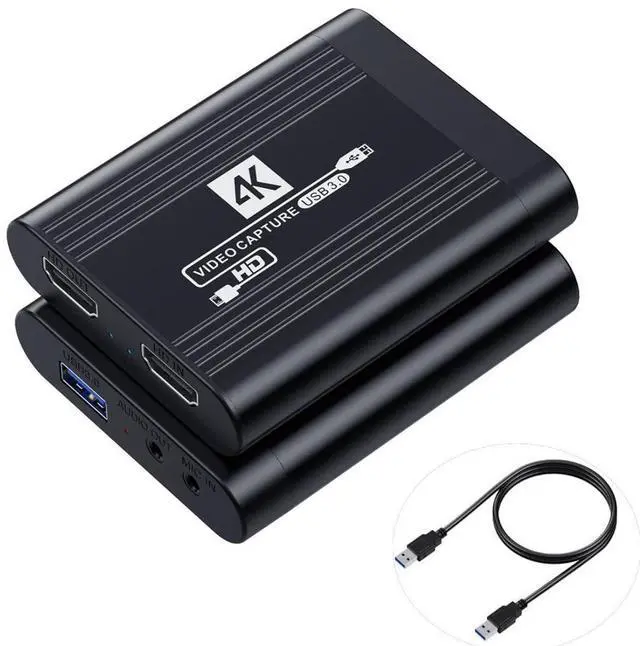 Main image of 4K HDMI Audio Video USB 3.0 Capture Card 1080P 60FPS for PS4/PS5/Switch/Camera/OBS Support Live Streaming/Video Conference/Game Capture/Hometheater