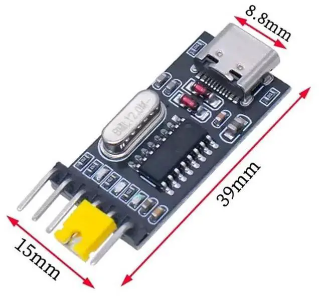 Alt view image 7 of 7 - USB C Socket to TLL Serial Programmer TTL Level 5V/3V3 with PWR/TXD/RXD Indicator Lights