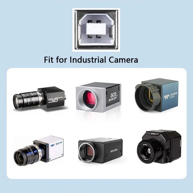 Alt view image 3 of 7 - USB 2.0 Type-A to USB 2.0 Type-B Cable 480 Mbps Transfer Speed for Industrial Camera/Printer/Scanner 4.92FT