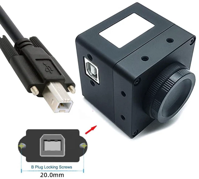 Alt view image 6 of 7 - USB 2.0 Type-A to USB 2.0 Type-B Cable 480 Mbps Transfer Speed for Industrial Camera/Printer/Scanner 4.92FT