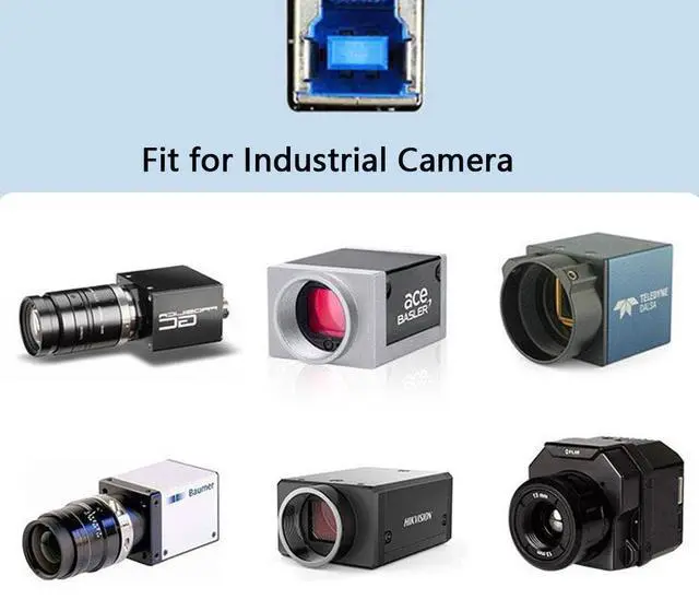 Alt view image 3 of 7 - USB 3.0 Type-A to USB 3.0 Type-B Cable 5Gbps Transfer Speed Gold Plating Connector for Industrial Camera/Printer/Scanner 6.56FT