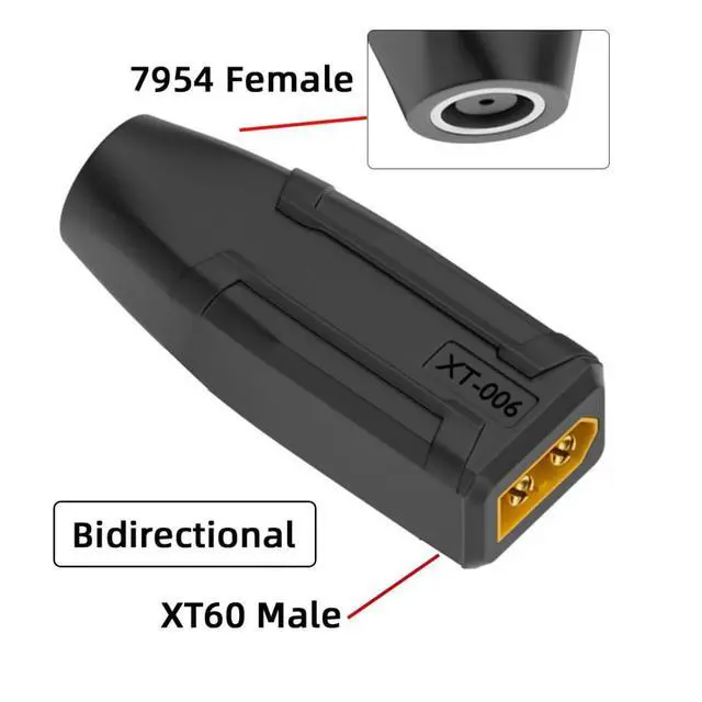 Alt view image 2 of 7 - XT60 to DC Adapter,DC 7.9x5.4mm Female to XT60 Male Bidirectional Charging Conversion Adapter for Aircraft Model/Car Model/Remote Control Toy/Battery Charger