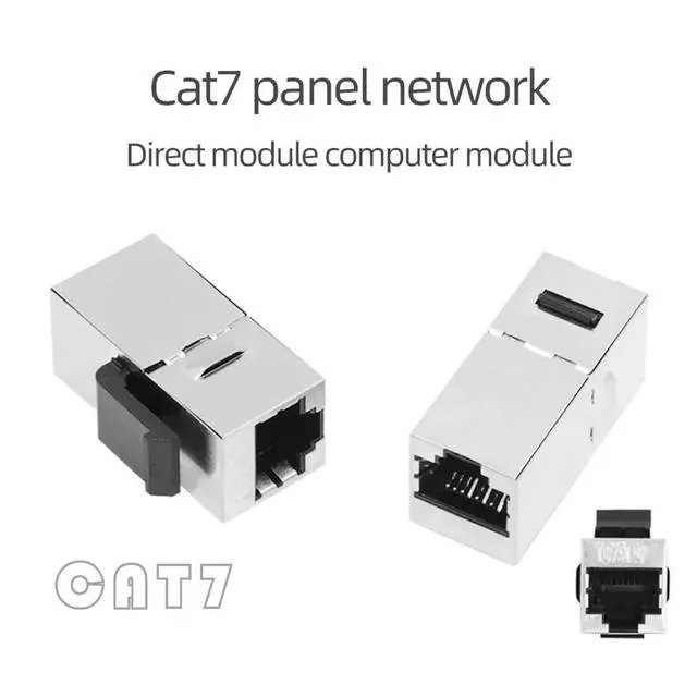 Alt view image 7 of 7 - CAT7 Keystone Jack Adapter 10Gbps CAT7 RJ45 Female to Female Ethernet Shielded Keystone Insert Socket Module Coupler Adapte for Cat7/Cat6a/Cat6/Cat5/Cat5e Cable