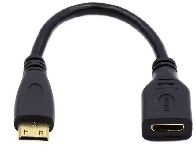Main image of Micro & Mini HDMI Male to HDMI 1.4 Female Ultra-HD Adapter 4K@60hz 4K Extension Cable 90 Degree Right Angled (Mini-HDMI Extension)