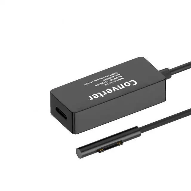 Main image of Surface Charge Converter,USB Type C to Surface Pro3/4/5/6/7/8/9 Book Pro 65W DC 15V Charge Adapter