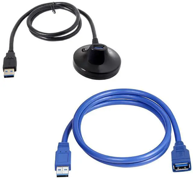 Main image of CY USB 3.0 Cable,USB 3.0 Type A Male to Female Desktop Extension Dock Station Docking Cable 0.8m