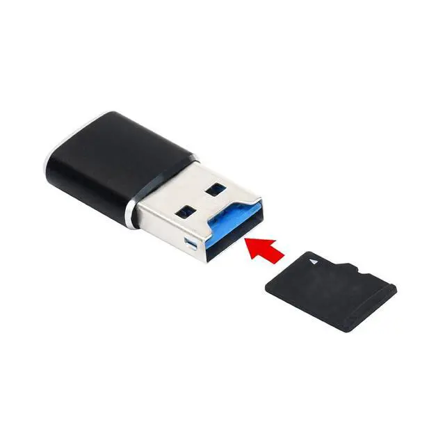 Alt view image 2 of 7 - CY USB C Card Reader,USB 3.0 Type C to Micro SD SDXC TF Card Reader Adapter for Laptop Tablet Phone 5Gbps