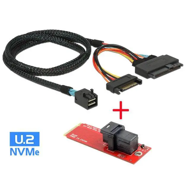 Alt view image 7 of 7 - CY M.2 to U.2 U2 Kit SFF-8639 NVME PCIe SSD Adapter & Cable for Mainboard Intel SSD 750 p3600 p3700 M.2 SFF-8643