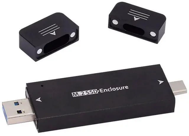 Main image of CY M.2 to USB Adapter,NVME M-Key M.2 NGFF SATA SSD to USB 3.0 Type A & Type C Combo PCBA Case 2230/2242mm Adapter RTL9210B Chipset