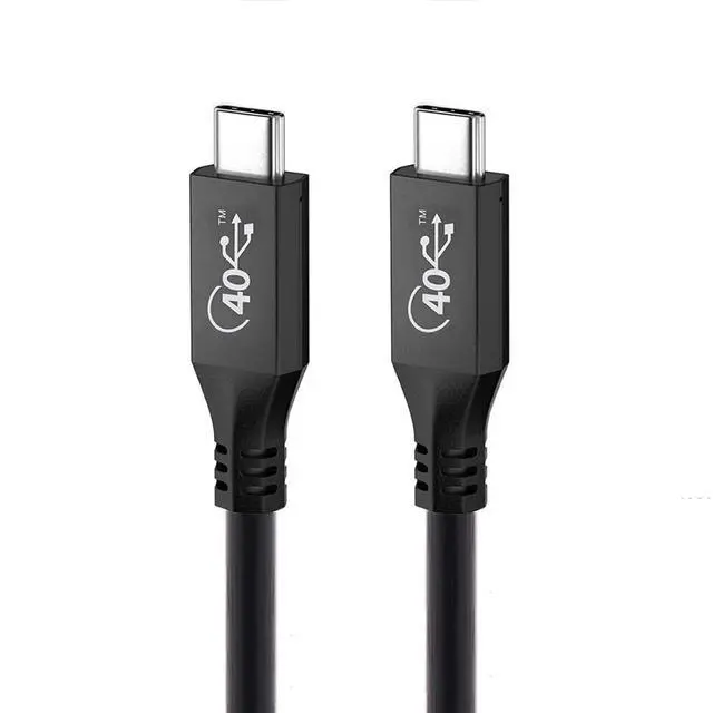 Alt view image 7 of 7 - CY USB-IF Certified USB4 USB4.0 USB-C Type-C Male to USB-C Type-C Male USB4 Cable 40Gbps with 100W Charging 0.8M