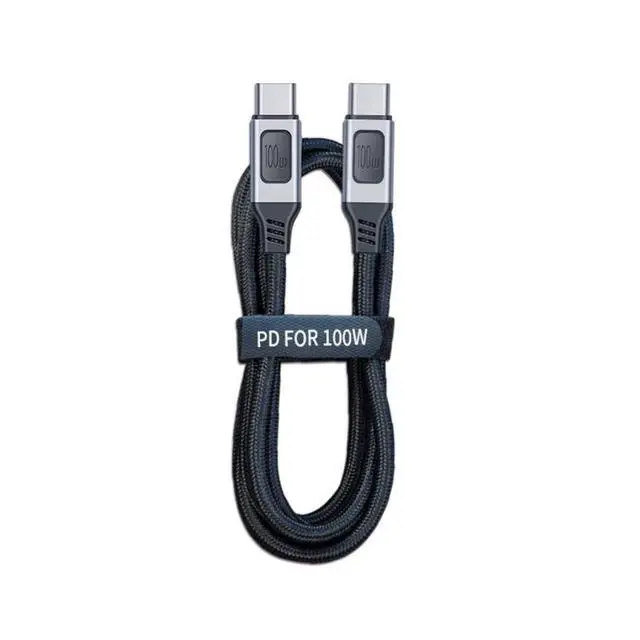 Alt view image 3 of 7 - USB-C Type-C Male to USB-C Male USB 2.0 Version Data Cable Support E-Marker PD 100W for Laptop & Phone 1.5M
