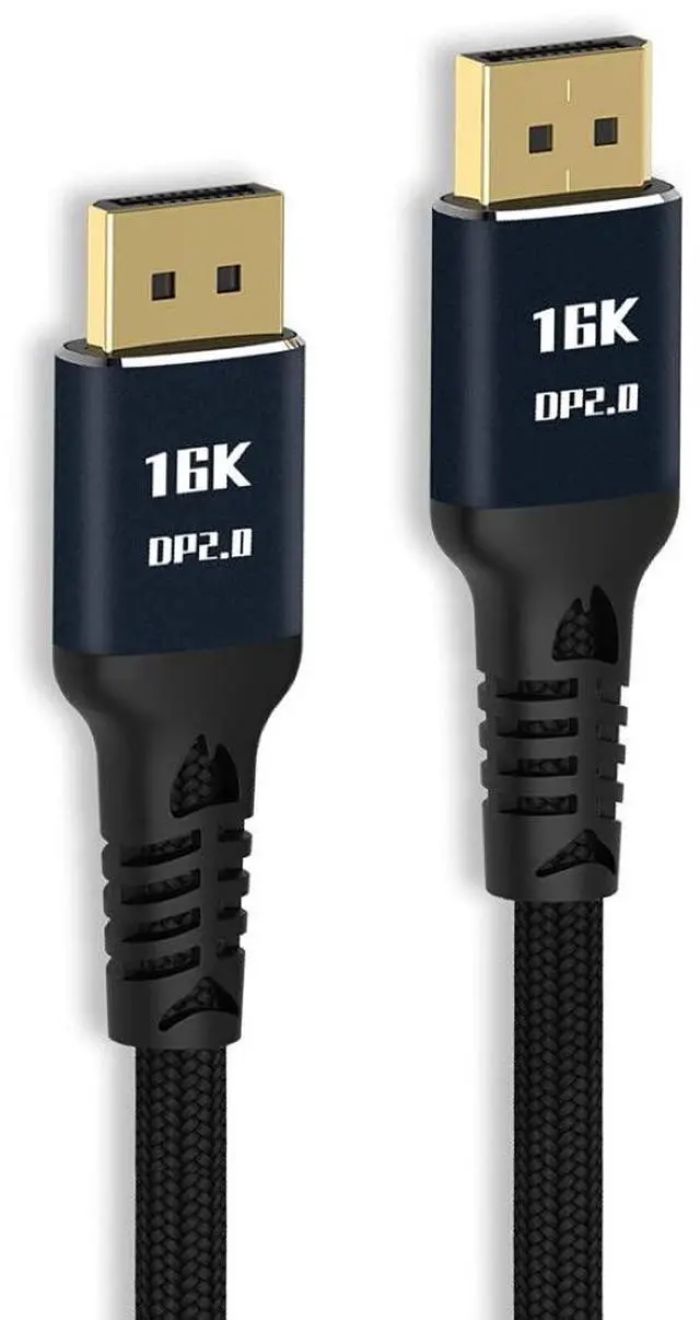 Main image of CY DisplayPort DP 2.0 Cable,DP Male to DP Male (15360x8640) 16K 10K 8K 4K 60Hz 120Hz 144Hz Ultra-HD Cable for PC Laptop TV