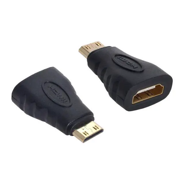 Alt view image 3 of 6 - Mini HDMI Male to HDMI Female Connector Adapter