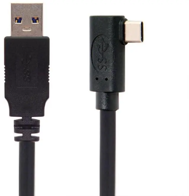 Main image of USB 3.0 to USB C 90 Degree Angled Data Transfer Extension Cable 5Gbps DC 5V 3A 3.0M