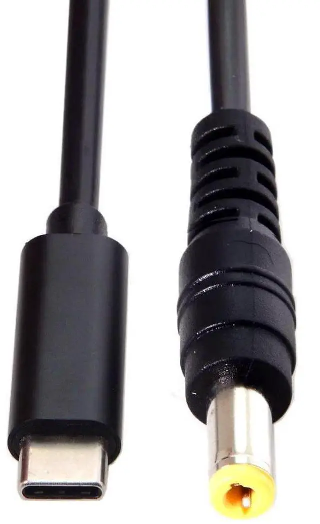Main image of USB C to DC 5.5x2.5MM PD65W Fast Charging Power Cable for Laptop 5.91FT/1.8M