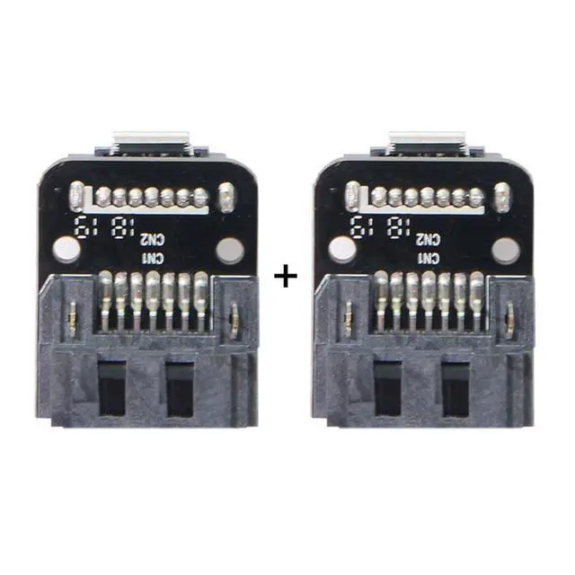 Alt view image 7 of 7 - SATA 7Pin Female to 7pin Male 90 Degree Angled Adapter Mainboard Motherboard for Desktops SSD HDD 6Gbps Data Convertor