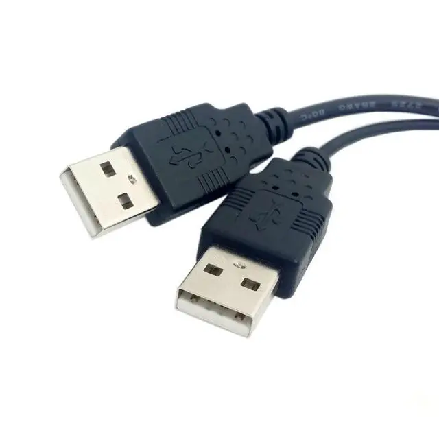 Alt view image 3 of 7 - USB 2.0 Y Splitter Cable USB 2.0 Female to Male Data Charger Extension Cable with Auxiliary Power Supply Port
