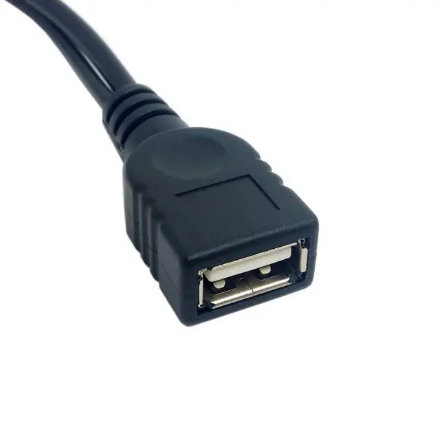 Alt view image 4 of 7 - USB 2.0 Y Splitter Cable USB 2.0 Female to Male Data Charger Extension Cable with Auxiliary Power Supply Port