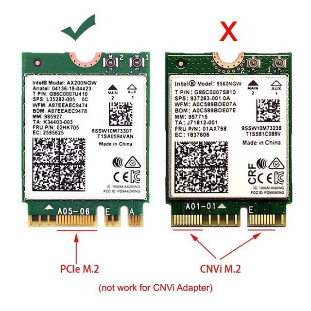 Alt view image 3 of 7 - M.2 Key-A NGFF to Mini PCI-E PCI Express Converter Adapter for 9260 8265 7260 WIFI6 WIFI7 AC Card