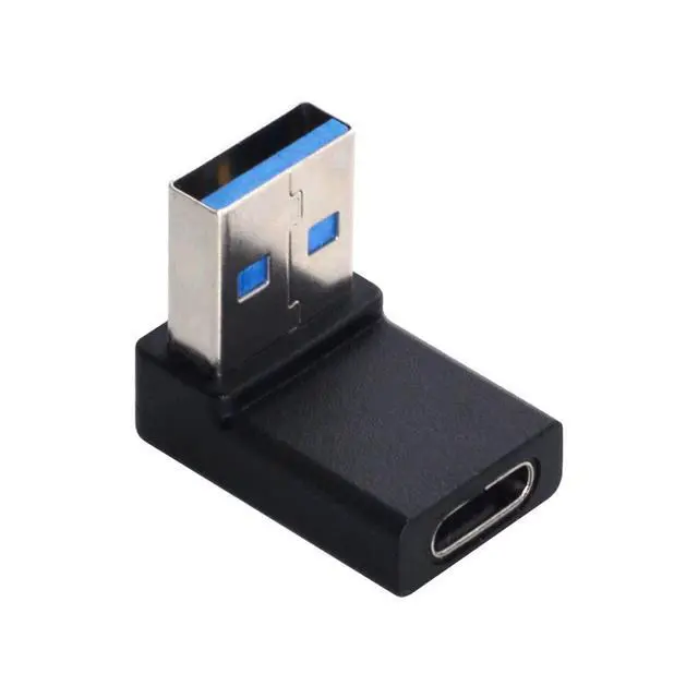 Alt view image 2 of 6 - USB C to USB Adapter,USB 3.0 Male to USB 3.1 Type C Female 90 Degree Down Angled Connector Adapter
