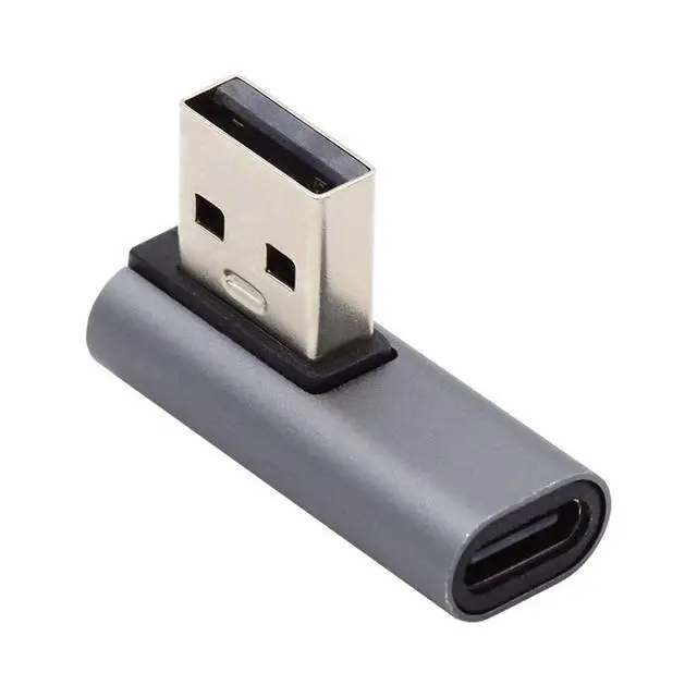 Alt view image 6 of 6 - USB C to USB Adapter,USB 3.0 Male to USB 3.1 Type C Female 90 Degree Right Angled Connector Adapter