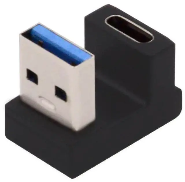 Main image of USB C to USB Adapter,USB 3.0 Male to USB 3.1 Type C Female 180 Degree Down Angled Connector Adapter