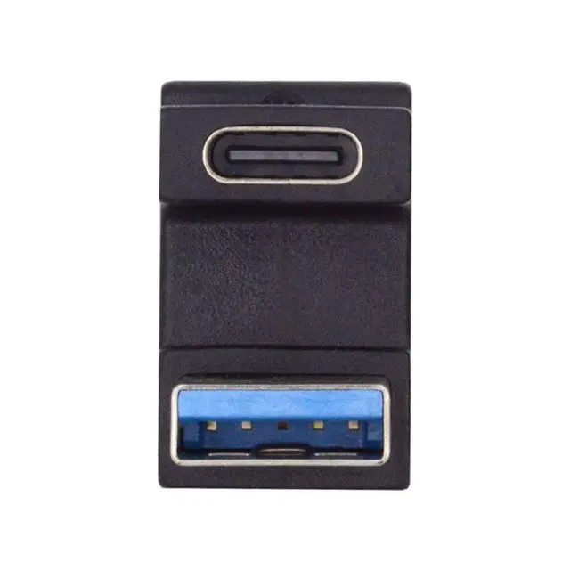 Alt view image 6 of 6 - USB C to USB Adapter,USB 3.0 Male to USB 3.1 Type C Female 180 Degree Down Angled Connector Adapter