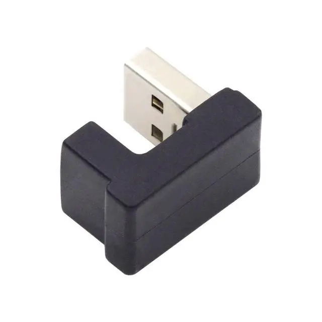 Alt view image 6 of 6 - USB C to USB Adapter,USB 3.0 Male to USB 3.1 Type C Female 180 Degree UP Angled Connector Adapter