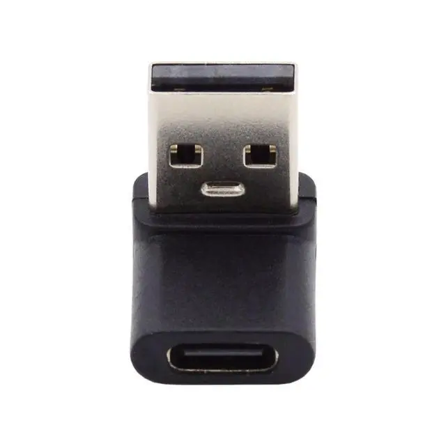 Alt view image 5 of 6 - CY USB C to USB Adapter,USB Type C Female to Type A Male Data Adapter 90 Degree UP Angled for Laptop Desktop