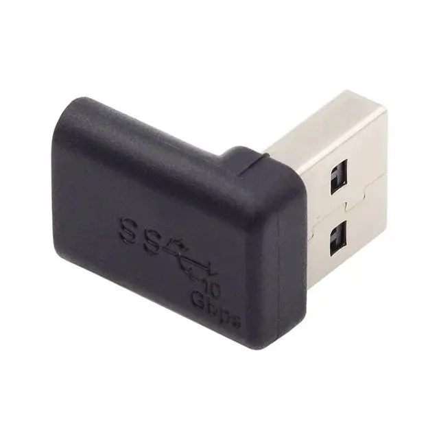 Alt view image 6 of 6 - CY USB C to USB Adapter,USB Type C Female to Type A Male Data Adapter 90 Degree UP Angled for Laptop Desktop