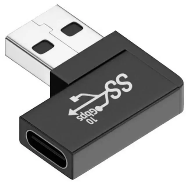 Main image of USB C to USB Adapter,USB 3.0 Male to USB 3.1 Type C Female 90 Degree Right Angled Flat Connector Adapter
