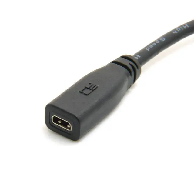 Alt view image 3 of 7 - 7.87 Inch 4K Mini HDMI 1.4 Cable,Mini HDMI Male to Micro HDMI Female Cable for Raspberry Pi,Camera, Monitor