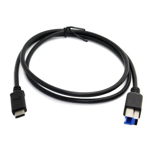 Alt view image 5 of 7 - USB C Type-C Host OTG to USB 3.0 Type B Extension Data Cable for SSD Disk 1.0M 5Gbps