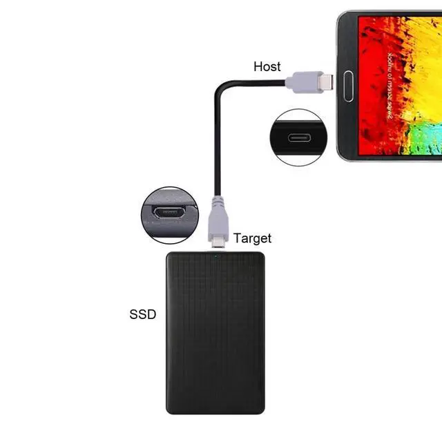 Alt view image 5 of 7 - 3.28FT USB C to Micro USB 2.0 Data/Charge Cable for Laptop Phone USB C Host to Micro USB Device Power Bank/Camera/Dongle/Hard Disk