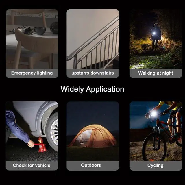 Alt view image 5 of 7 - 2 Pack Mini Flashlight USB C LED Light Brightness 210 Lumens Get Power from Charger/Power Bank Small Size & Easy to Carry with Hook Hole